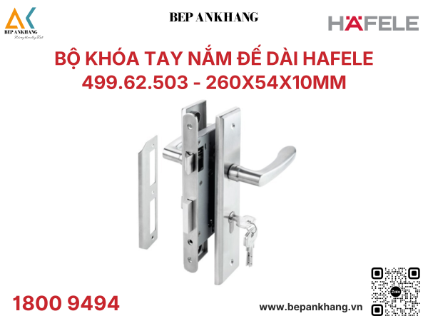 Bộ khóa tay nắm đế dài Hafele 499.62.503